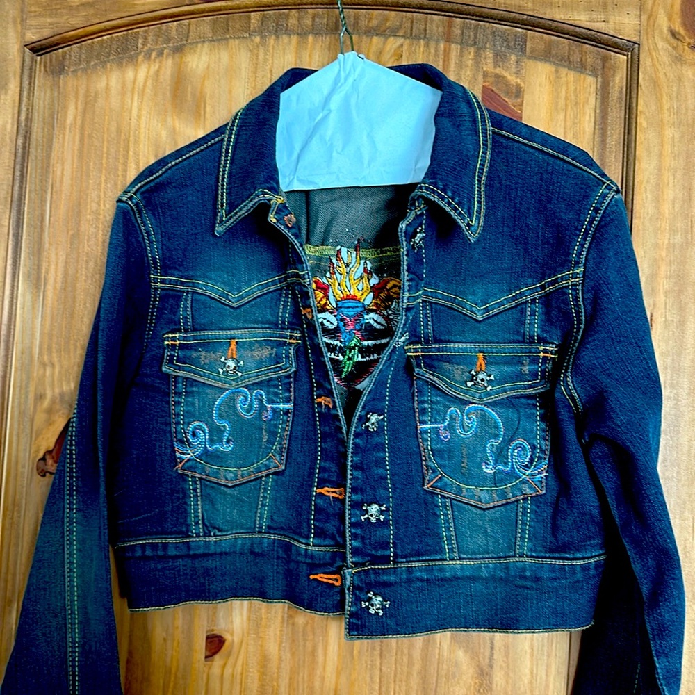 Beautiful embroidered denim jacket